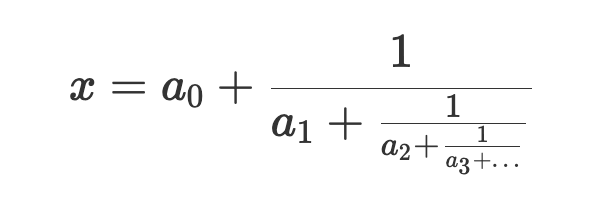 Continued Fractions Form